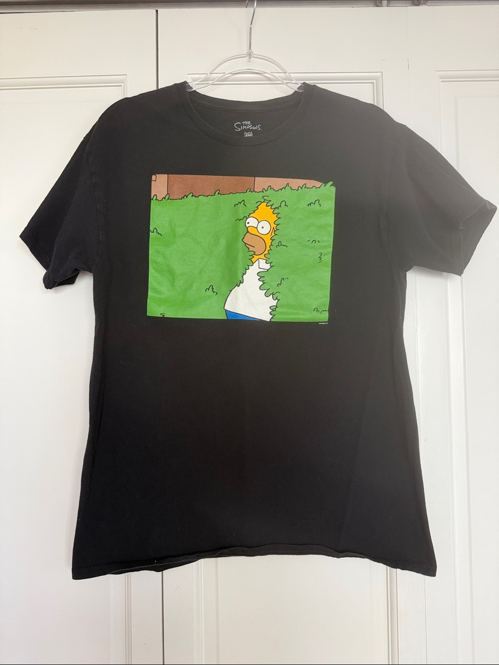 The Simpsons Homer Bush Graphic Tee - Black with Green